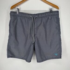 Ted Baker Navy Geometric Print Swim Shorts Trunks Lobster Logo Mens Size 3 L